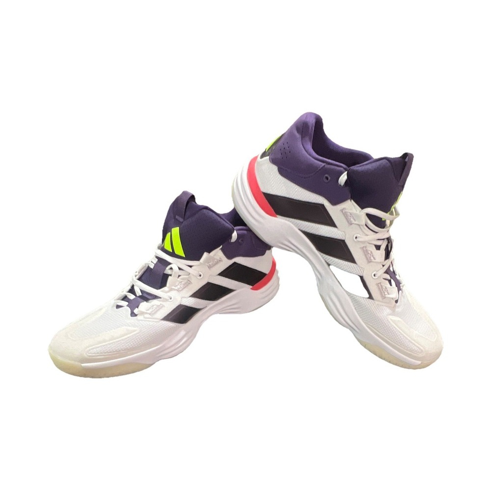 20N24/adidas Adizero Select2.0 White Blue Low TopMen's Basketball SneakersUS13.5